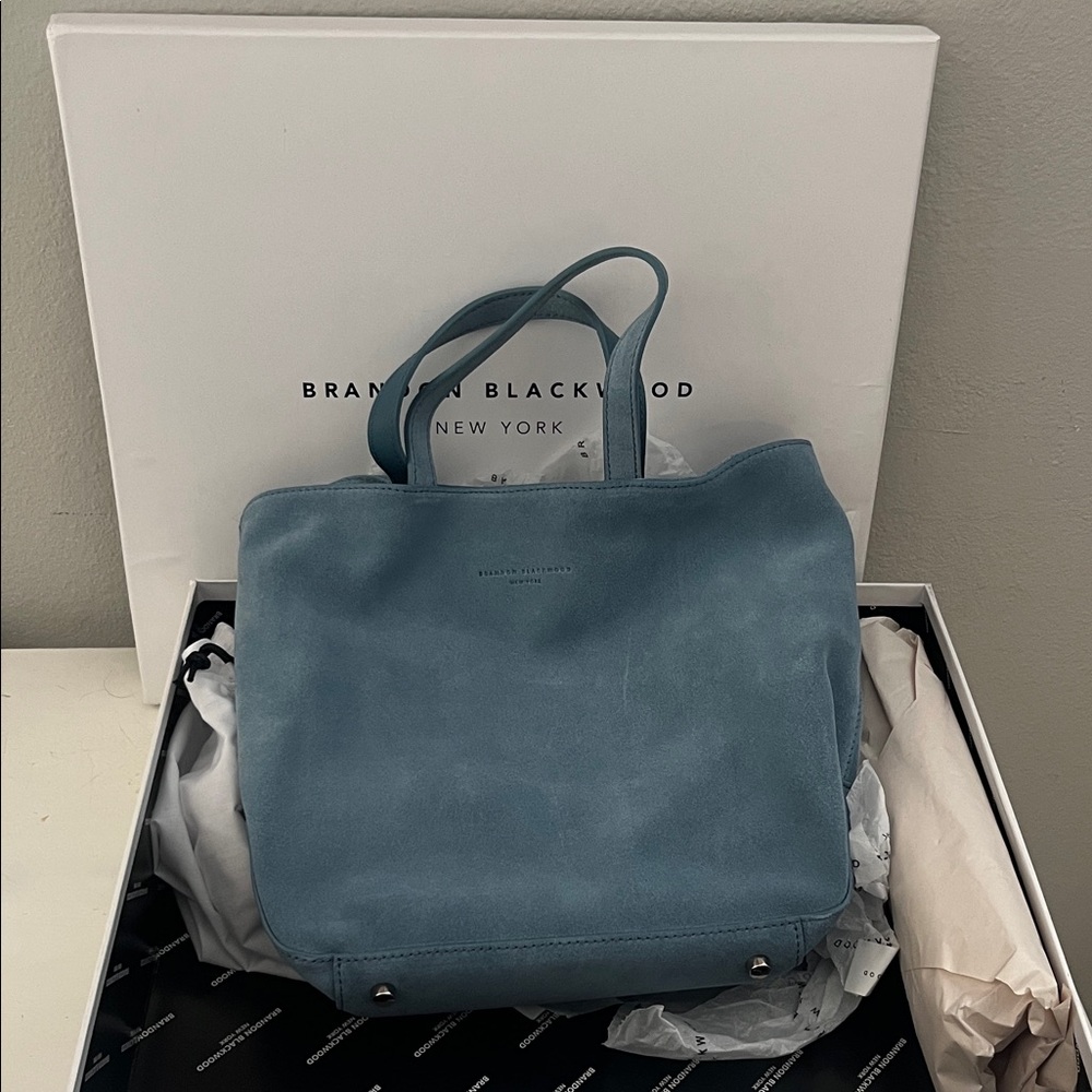 NWT Brandon Blackwood Mandeville Slate Blue Tote